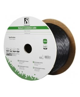 Deltaco TP-53 networking cable Black 305 m Cat6a S/FTP (S-STP)