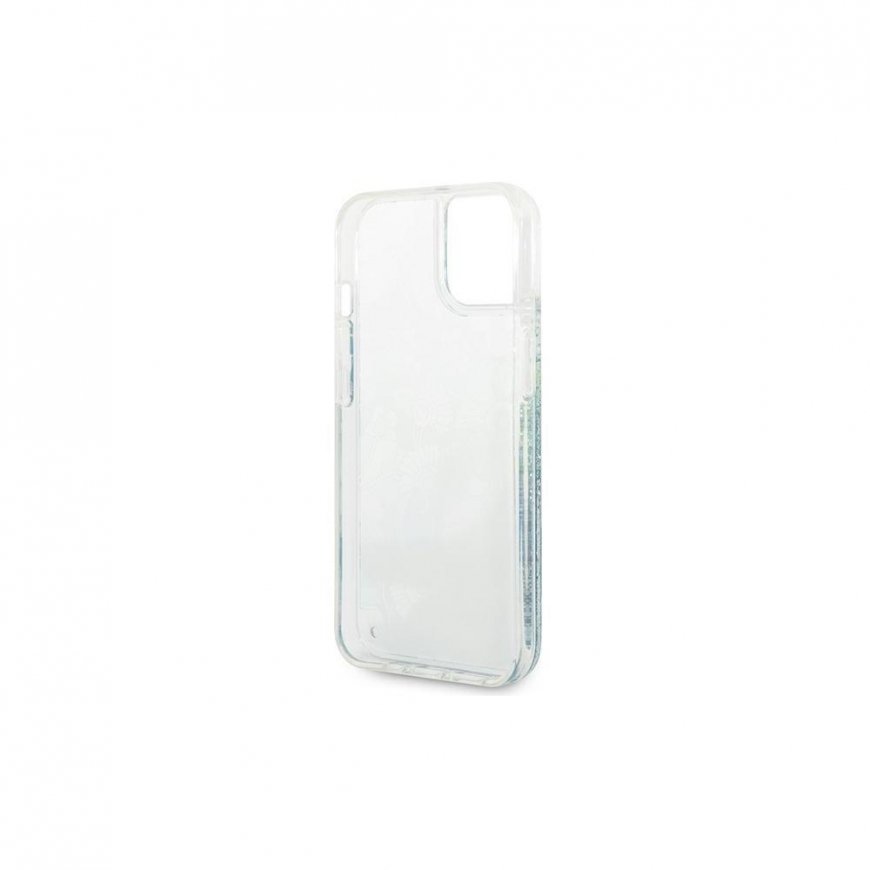 Guess GUHCP14SLFLSN iPhone 14 6.1 inch Green / Green Hard Case Flower Liquid Glitter – 4