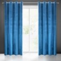 Soft and shiny velvet night curtain Eurofirany SAMANTA 140X250 cm, loops/rings, color: dark blue Soft and shiny velvet night curtain Eurofirany SAMANTA 140X250 cm, loops/rings, color: dark blue