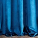 Soft and shiny velvet night curtain Eurofirany SAMANTA 140X250 cm, loops/rings, color: dark blue Soft and shiny velvet night curtain Eurofirany SAMANTA 140X250 cm, loops/rings, color: dark blue