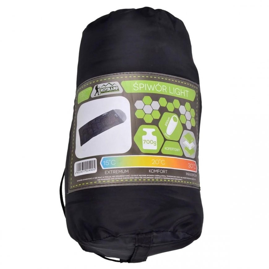Sleeping bag Royokamp, 170x30x70cm, light gray – 4