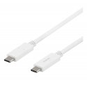 Deltaco USBC-1502M USB-kaabel 1 m USB 3.2 Gen 1 (3.1 Gen 1) Valge Deltaco USBC-1502M USB-kaabel 1 m USB 3.2 Gen 1 (3.1 Gen 1) Valge