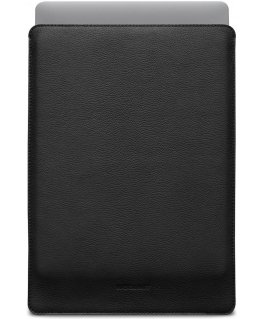 Woolnut Leather Sleeve -suojatasku 16" MacBook Pro, musta