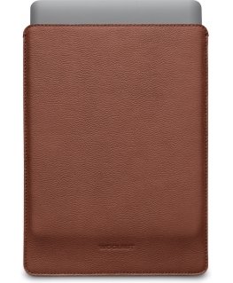 Woolnut Leather Sleeve protective pocket 13" MacBook Pro & Air, cognac