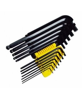 Stanley Hex Wrench Set Type L 1/16-5/16" with Ball 12 Pieces (69-257)