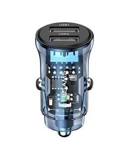 Charger Usams Charger samochodowa USAMS C31 3A 2xUSB-A Fast Charge blue/blue CC162CC02