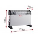 Mesko Convector Heater with Timer and Turbo Fan MS 7741w 2000 W, Number of power levels 3, Baltas Mesko Convector Heater with Timer and Turbo Fan MS 7741w 2000 W, Number of power levels 3, Baltas