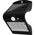 Sieninis šviestuvas Kinkiet V-TAC Lampa Solarna Ścienna LED su judesio jutikliu VT-767 1.5W 220lm Juodas IP65 8277
