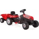 Children's tractor with pedals and trailer WOOPIE GoTrac, red Children's tractor with pedals and trailer WOOPIE GoTrac, red
