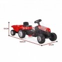 Children's tractor with pedals and trailer WOOPIE GoTrac, red Children's tractor with pedals and trailer WOOPIE GoTrac, red