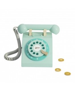 CLASSIC WORLD Classic wooden telephone for children 4 e.
