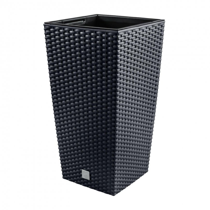 Prosperplast Pot with insert Rato Square DRTS240 anthracite