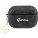 Guess GUAP2G4GSMK AirPods Pro 2 Cover Black/Black 4G Charm Collection