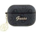 Guess GUAP2G4GSMK AirPods Pro 2 Cover Black/Black 4G Charm Collection