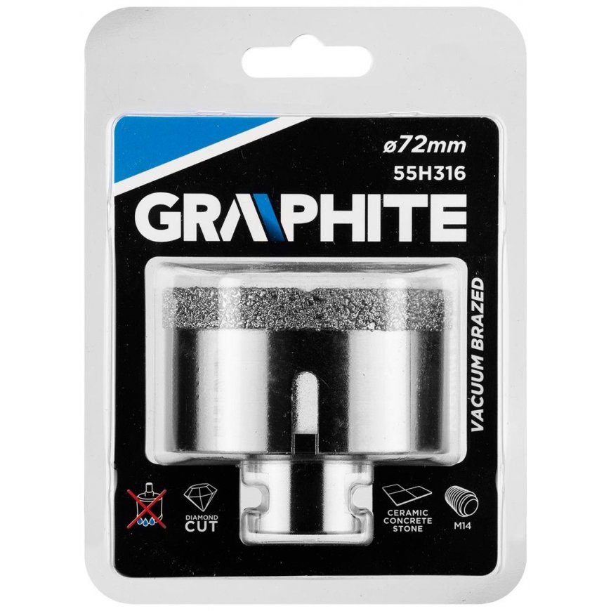 Graphite Grafitas DEIMANTINĖ SKULĖ 72 MM X M14 55H316 GRAFITAS – 2