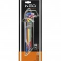 Neo Hexagon wrench set, type L 1.5-10mm, with ball 9 pcs. (09-512)