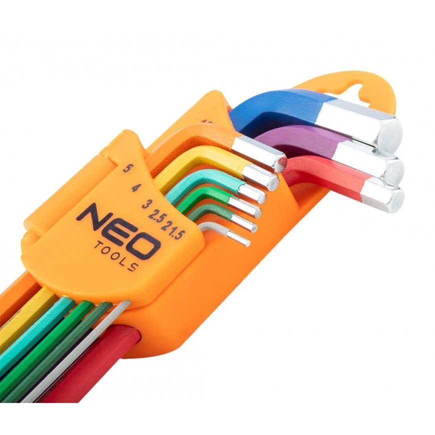 Neo Hexagon wrench set, type L 1.5-10mm, with ball 9 pcs. (09-512) – 4