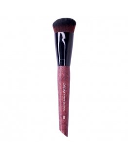 OSOM Professional Angled Contour brush crossed cosmetic brush for facial contouring, liquid foundation, synthetic bristles