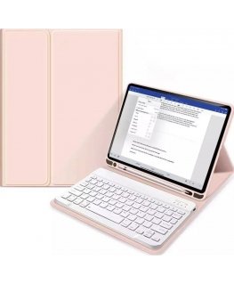 Case for tablet 4kom.pl Case for tablet SC Pen + Keyboard for Apple iPad 10.9 2022 Pink