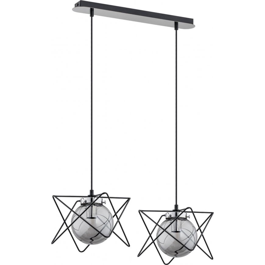 Orno CORRADO 2P, pendant lamp, E14 max. 2x 40W, chromed – 2