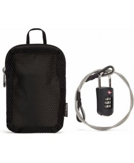 Pacsafe Combination lock with steel cable Pacsafe Prosafe 1000, Black