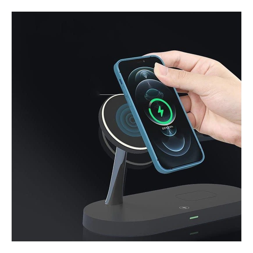 Cgsm Inne Charger induction TECH-PROTECT A12 3w1 MagSafe 15W black – 5