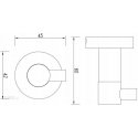 Hook OMNIRES MODERN PROJECT MP60110 BL Hook OMNIRES MODERN PROJECT MP60110 BL