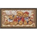 Beldizart Deimantinio dažymo rinkinys Teddy Bears 30х60 cm AZ-1645