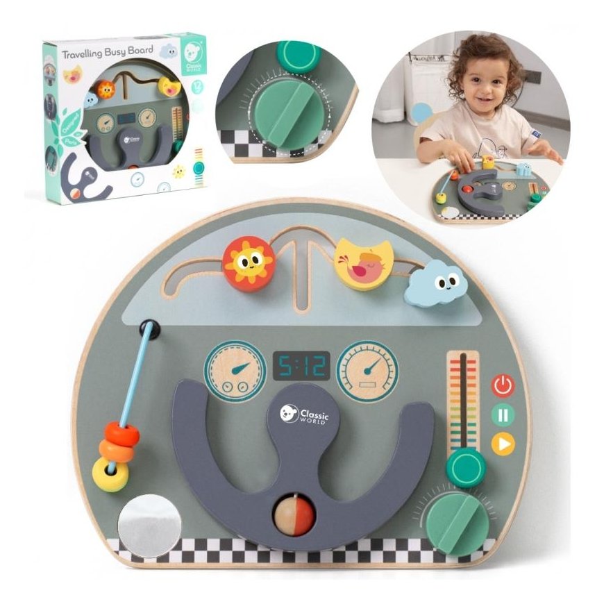 CLASSIC WORLD Multifunctional manipulation board 6in1 On the go