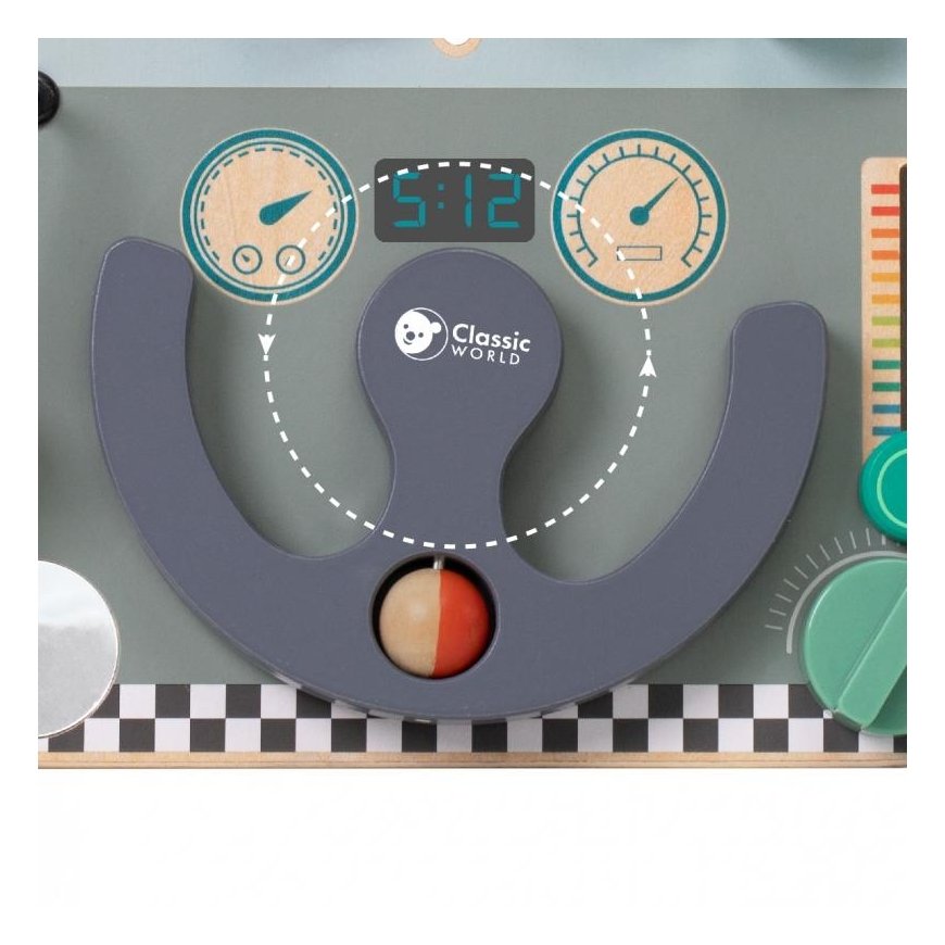 CLASSIC WORLD Multifunctional manipulation board 6in1 On the go – 5