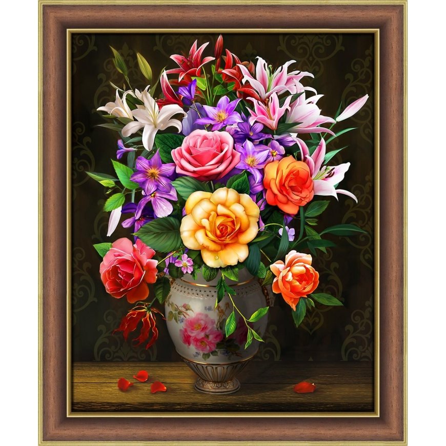 Beldizart Roses and lilacs 40x50 cm AZ-1744