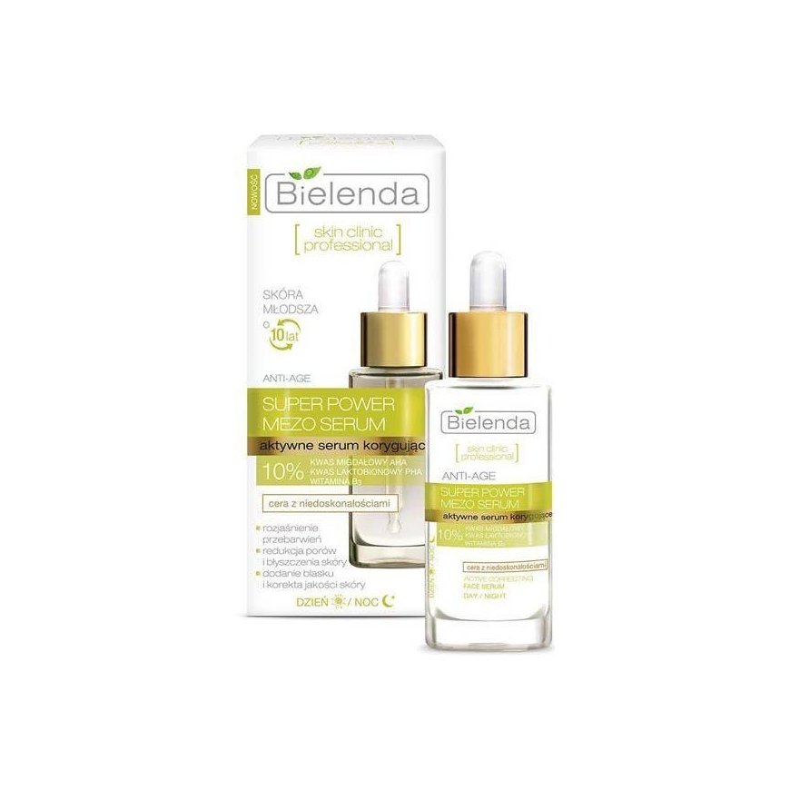 Bielenda Skin Clinic Professional Super Power Mezo Serum aktyvus korekcinis veido serumas 30ml