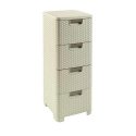 Curver Shelf with 4 drawers Style cream - 46823 Curver Shelf with 4 drawers Style cream - 46823