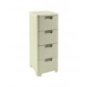 Curver Lentyna su 4 szufladami Style kreminė - 46823 Curver Lentyna su 4 szufladami Style kreminė - 46823