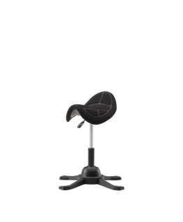Up Up Toronto Ergonomic Balance Chair Black, Black fabric, longer gas lift