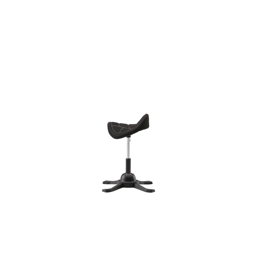Up Up Toronto Ergonomic Balance Chair Black, Black fabric, longer gas lift – 2