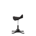 Up Up Toronto Ergonomic Balance Chair Black, Black fabric, longer gas lift