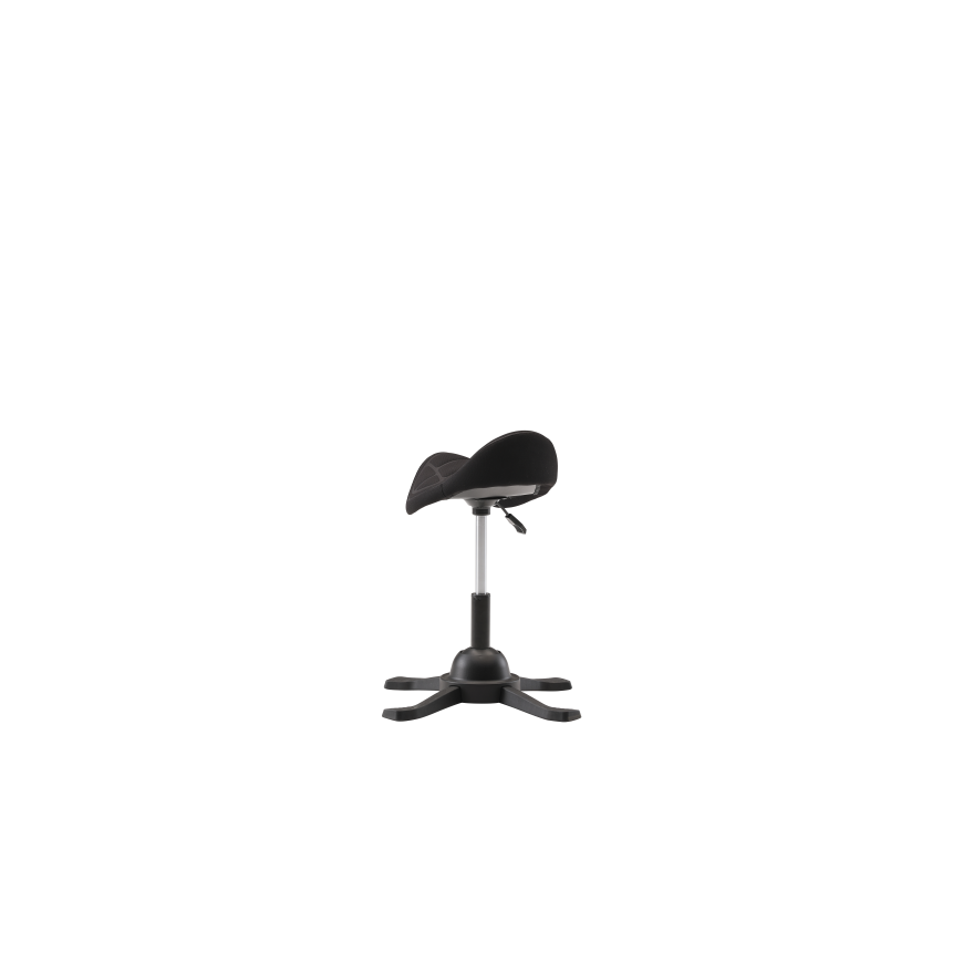 Up Up Toronto Ergonomic Balance Chair Black, Black fabric, longer gas lift – 4