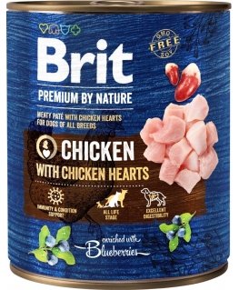BRIT Premium by Nature Chicken südametega - Märg koeratoit - 800 g
