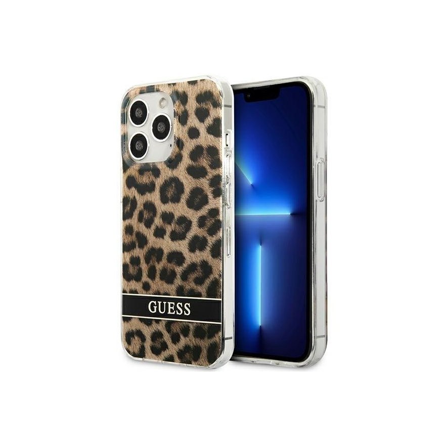 Guess GUHCP13LHSLEOW iPhone 13 Pro / 13 6.1" brown/brown hardcase Leopard
