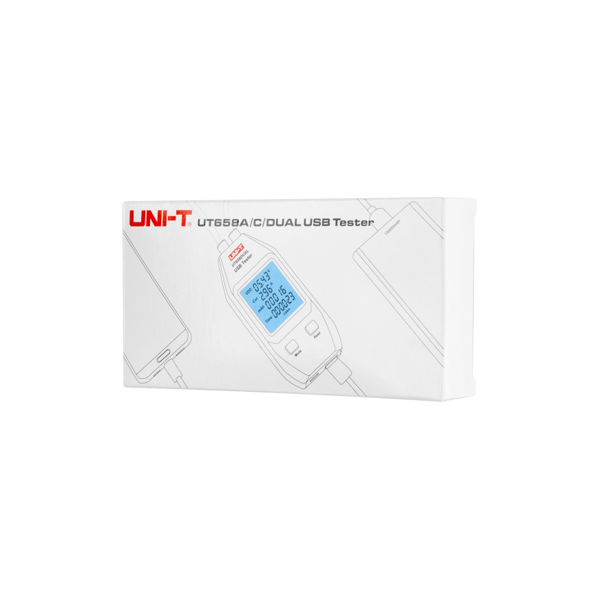 UNI-T UT658 Dual USB USB-C socket tester – 3