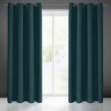Eurofirany LOGAN blackout night curtain, 135X250 cm, loops / rings, color: dark turquoise Eurofirany LOGAN blackout night curtain, 135X250 cm, loops / rings, color: dark turquoise