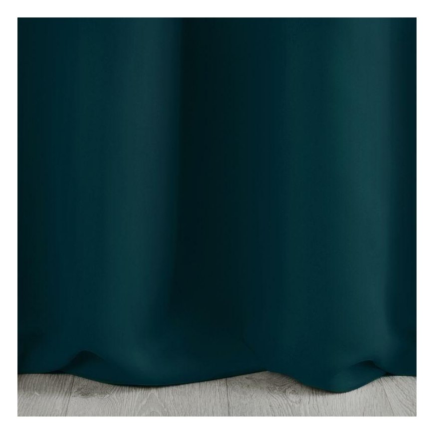Eurofirany LOGAN blackout night curtain, 135X250 cm, loops / rings, color: dark turquoise – 4