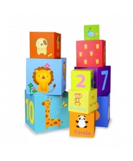 CLASSIC WORLD Magic Box Blocks Puzzle Music center Educational toy box