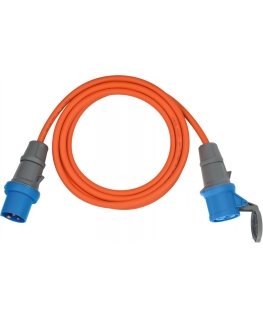 Brennenstuhl 1167650605 power extension 5 m 2 AC outlet(s) Outdoor Orange