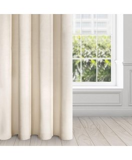 Eurofirany DIVA LINE RIA Soft velvet night curtain, 140X250 cm, loops / rings, color: light beige