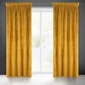 Night curtain made of soft velvet Eurofirany DIVA LINE RIA 140X270 cm, tape/tunnel/hooks, 300g/m2, color: mustard Night curtain made of soft velvet Eurofirany DIVA LINE RIA 140X270 cm, tape/tunnel/hooks, 300g/m2, color: mustard