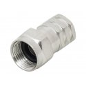Blow SAT plug "F" RG6 compressed with gasket Blow SAT plug "F" RG6 compressed with gasket