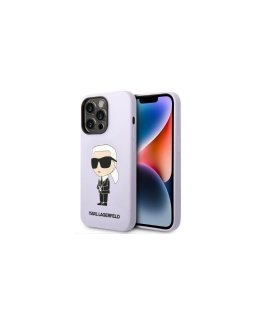 Guess GUHMP13MSPLK iPhone 13 6,1" juodas/juodas kietas dėklas Silikoninė logotipo plokštė MagSafe