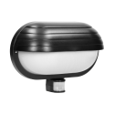 Wall lamp Orno MUSAM, garden lamp with motion sensor 180°, 1x60W, E27, IP44, with lock, plastic, black Wall lamp Orno MUSAM, garden lamp with motion sensor 180°, 1x60W, E27, IP44, with lock, plastic, black